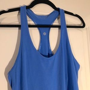 Lululemon blue reversible racer back tank